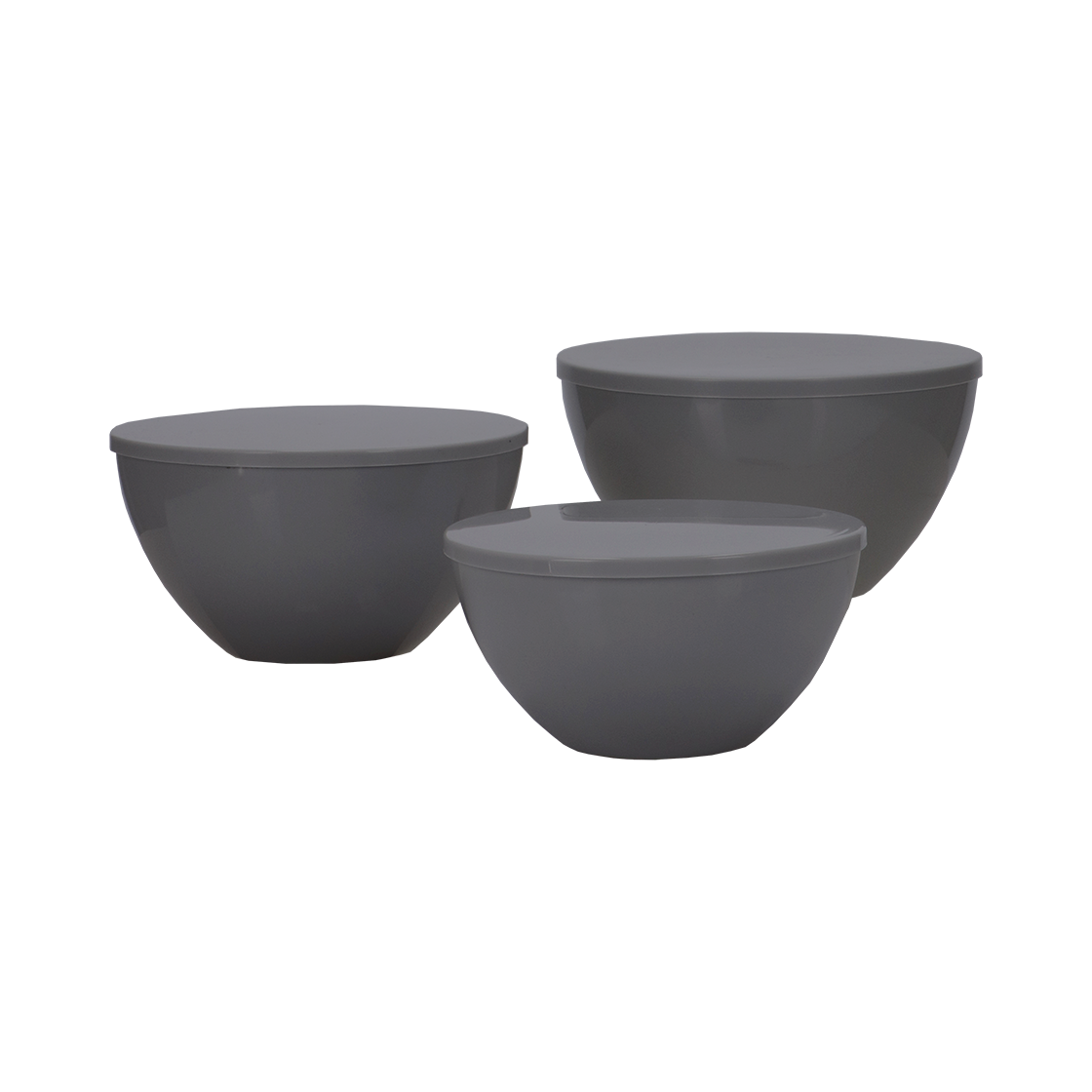 Palma schalen set dark grey 6-delig