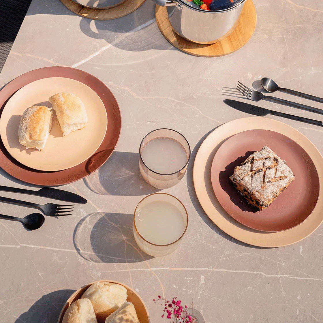 Nova dinerbord Ã¸25,5cm cacao 2 stuks afbeelding 2