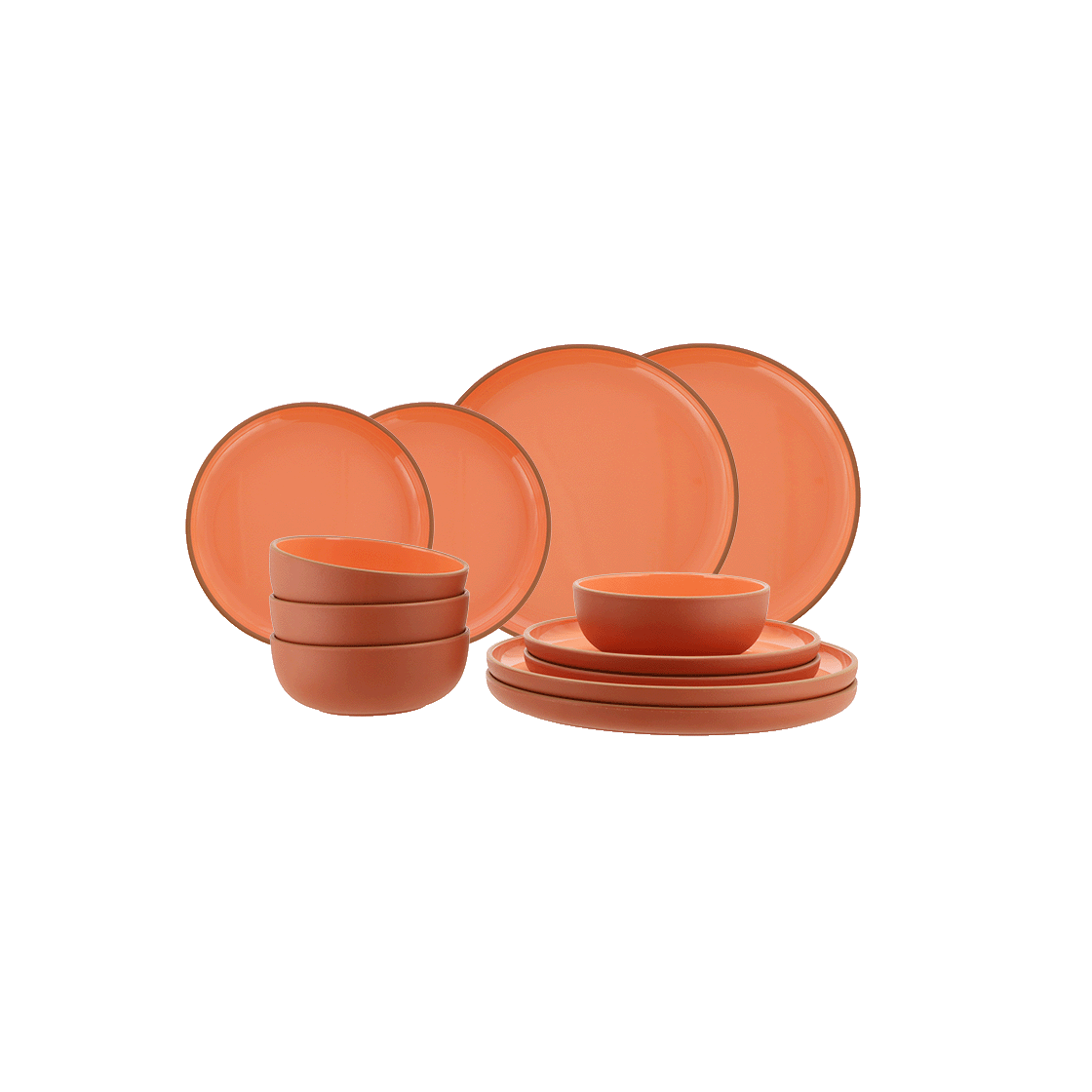 Avila serviesset terracotta red 12 dlg
