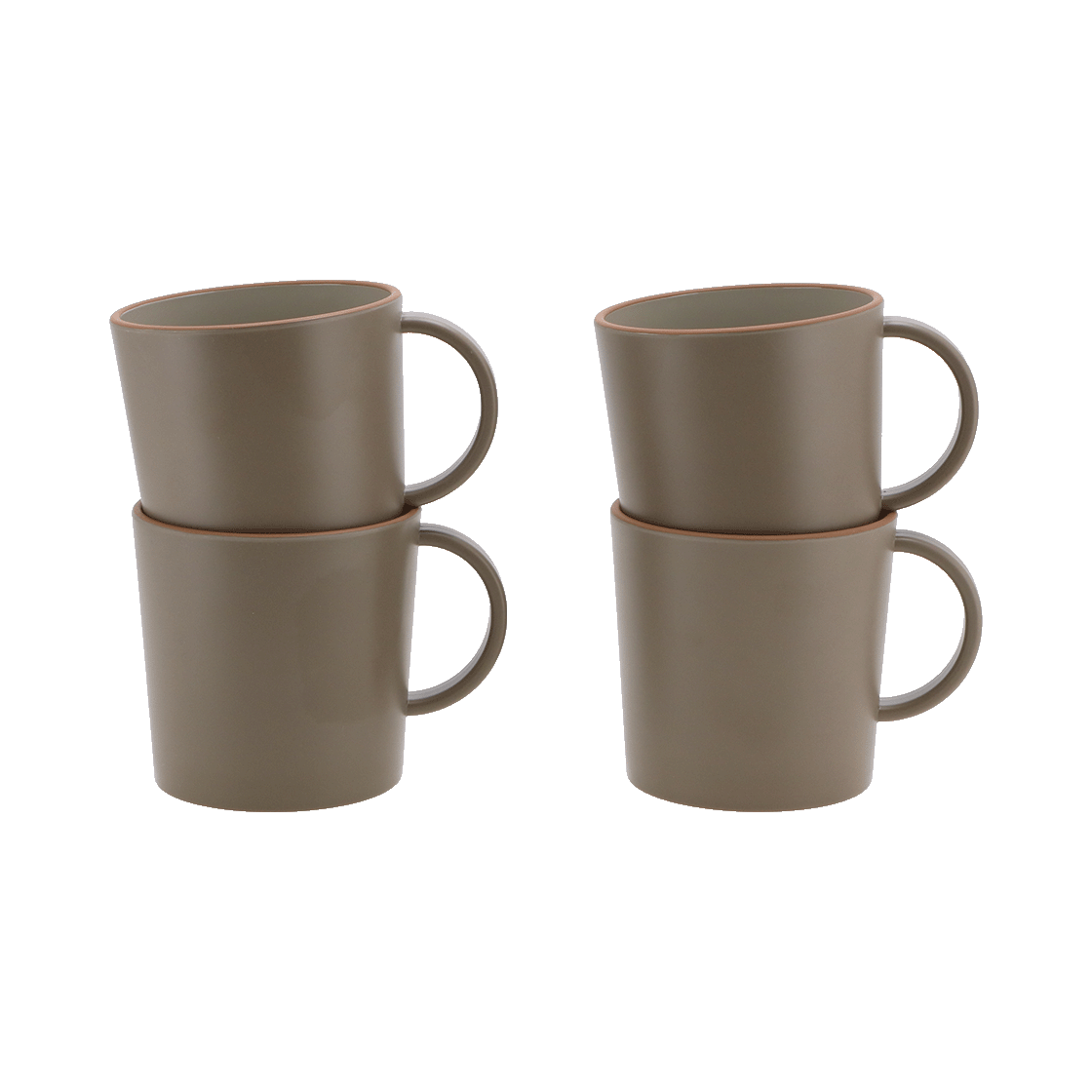 Avila mokken taupe brown set 4 stuks