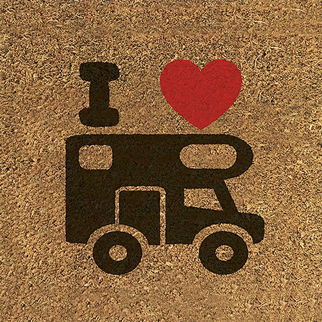 Deurmat I love camper afbeelding 2