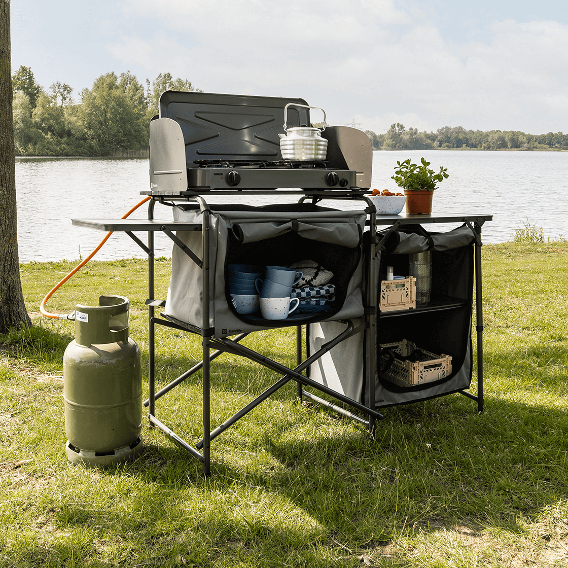 Toledo keuken opvouwbaar dark grey afbeelding 2