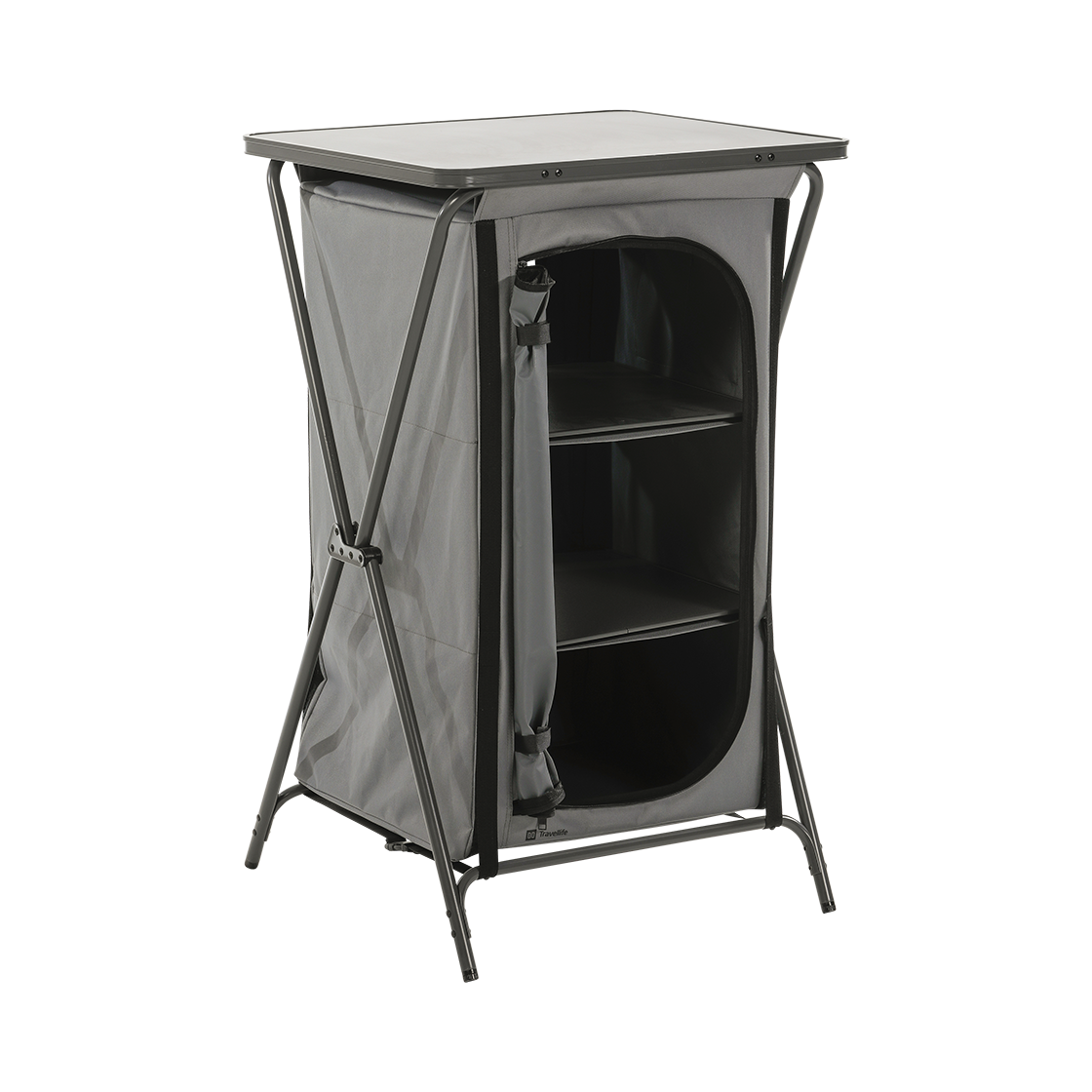 Toledo opbergkast opvouwbaar laag dark grey