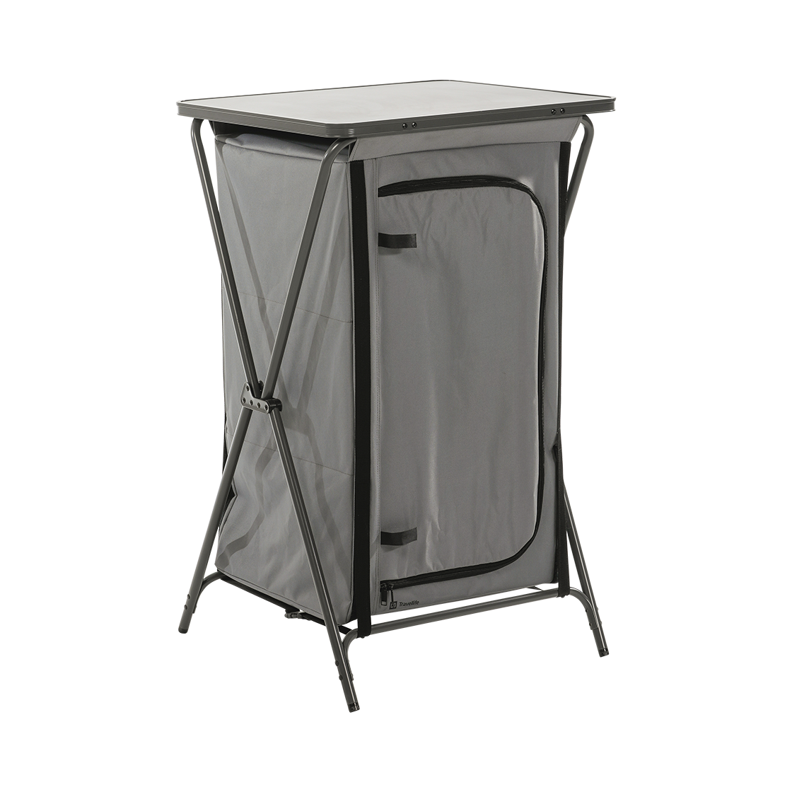 Toledo opbergkast opvouwbaar laag dark grey afbeelding 3