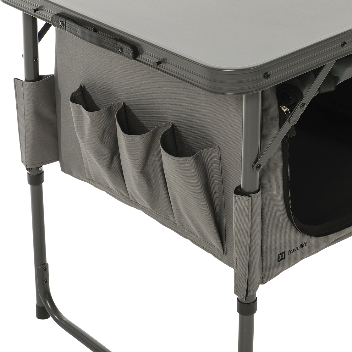Toledo opbergkast opvouwbaar breed dark grey afbeelding 4