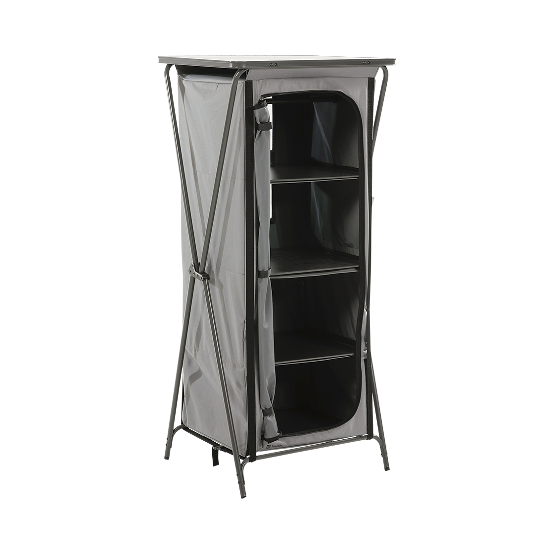 Toledo opbergkast opvouwbaar hoog dark grey