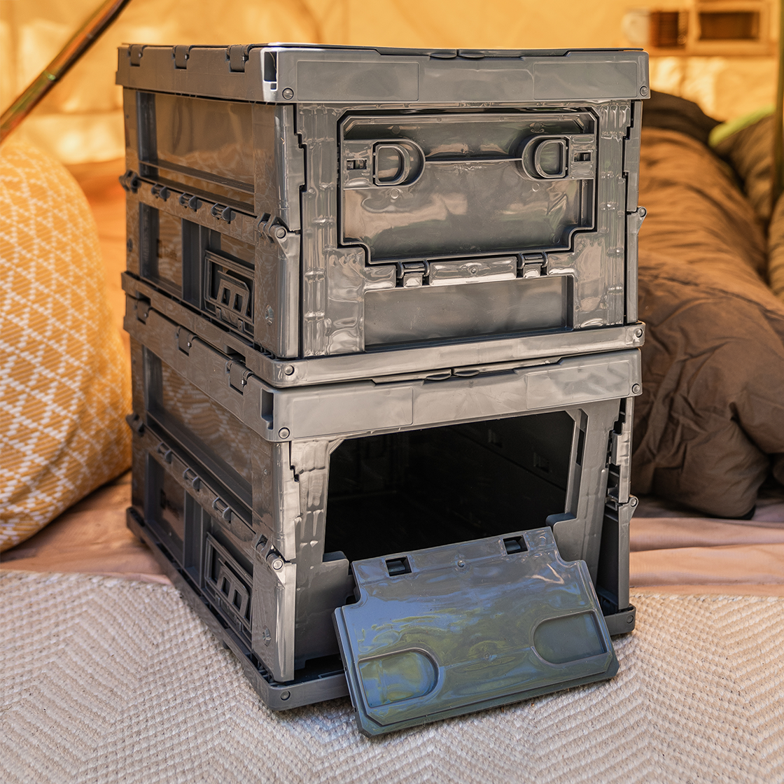 Bodin opbergdoos opvouwbaar klein dark grey afbeelding 2