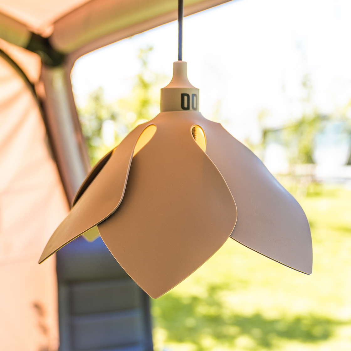 Flores lamp opvouwbaar grey E27 afbeelding 4