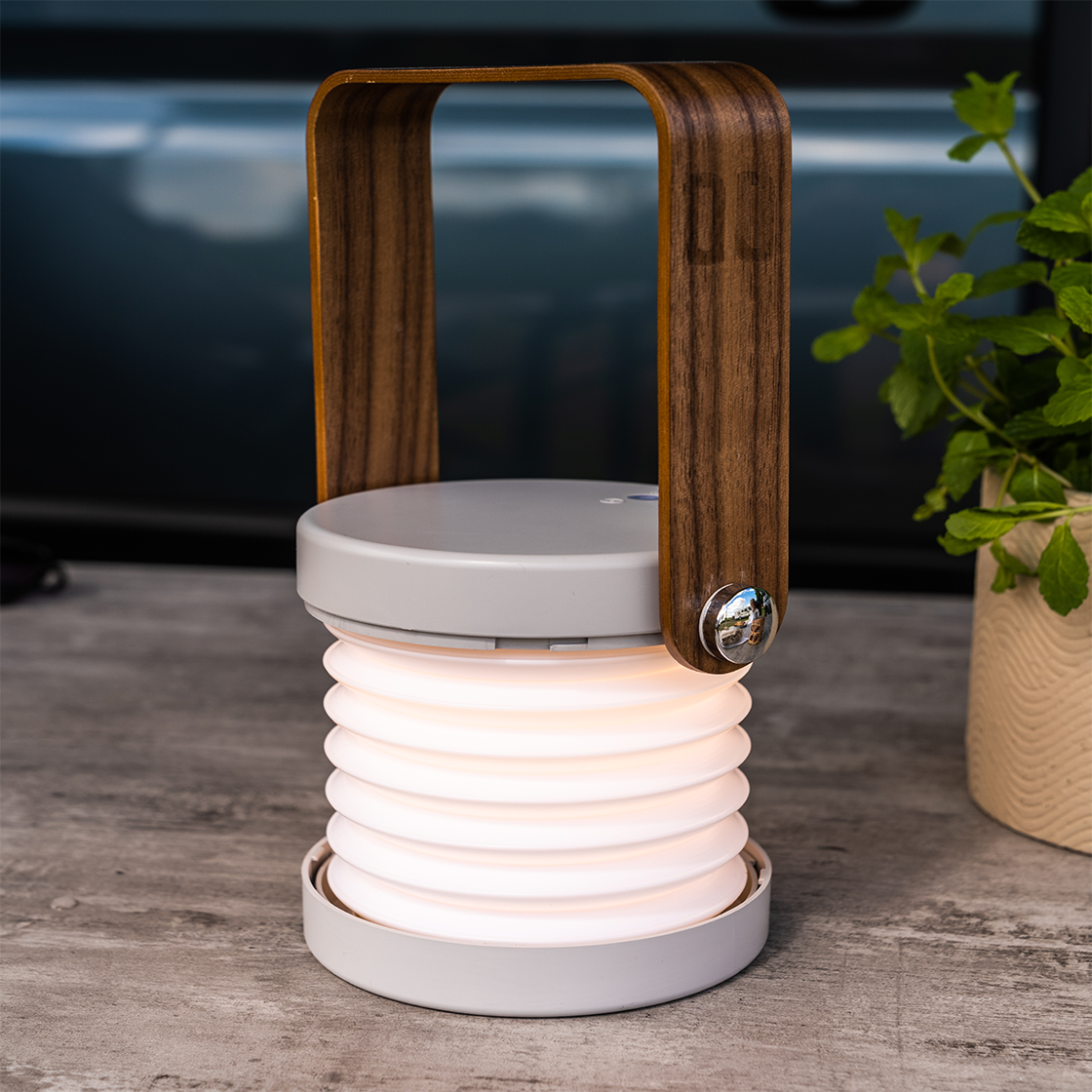 Njord lamp lantaarn light grey afbeelding 2