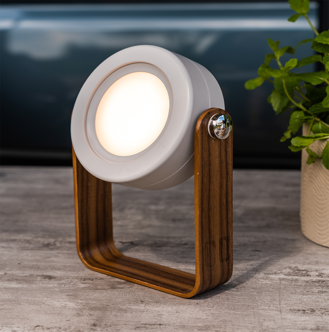 Njord lamp lantaarn light grey afbeelding 4