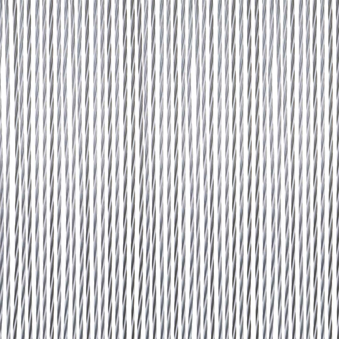 Deurgordijn String wit/grijs 60x190cm